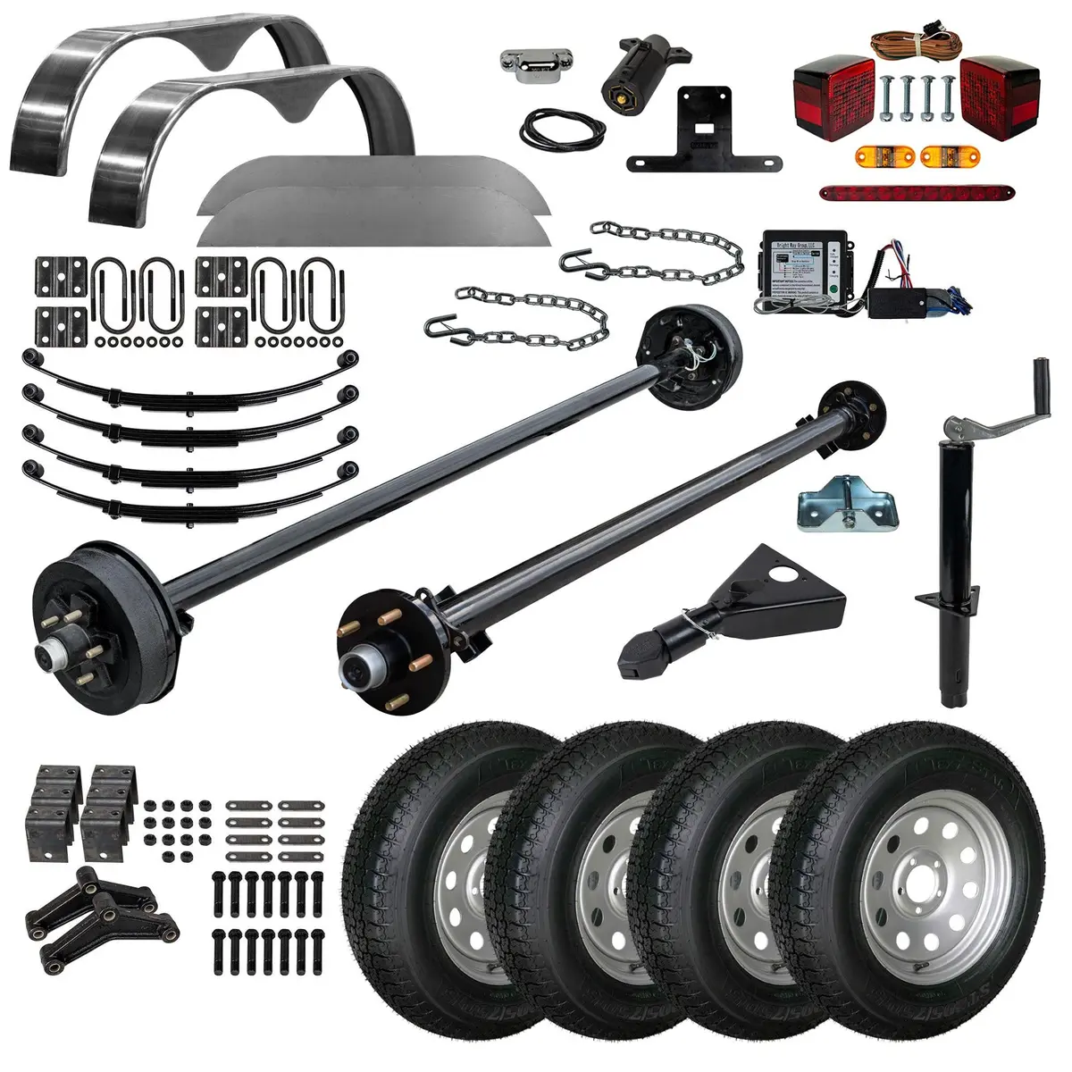 3500 Lb Tk Tandem Axle Trailer Parts Kit - 7K Capacity Ld (Complete Original Series) 1