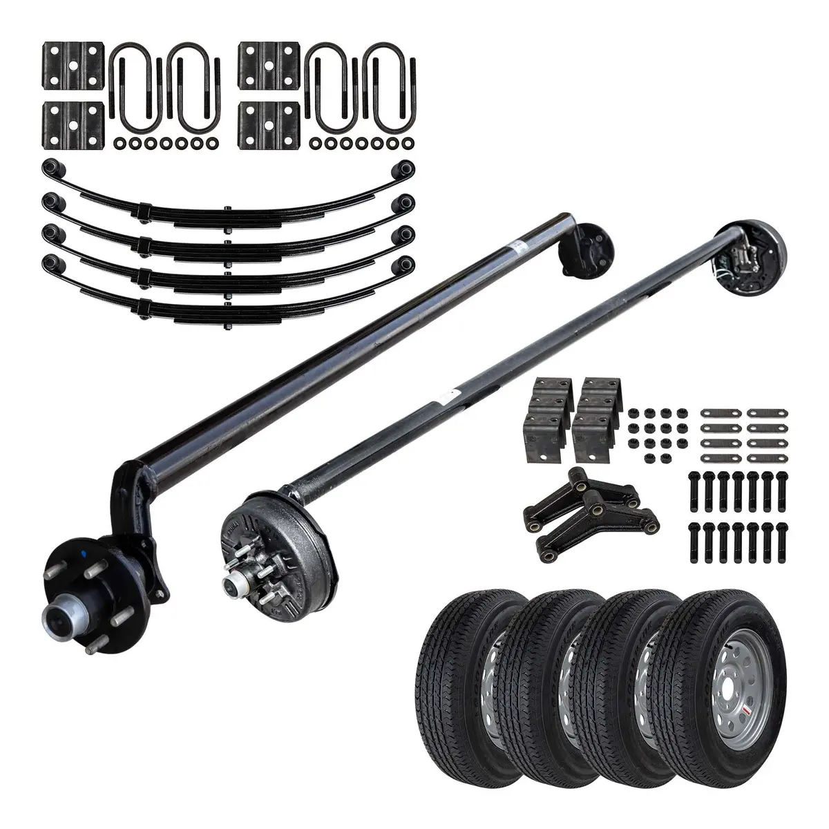 3500 Lb Light Duty Tandem Axle Tk Trailer Kit - 7K Capacity 5X4.5 (Drop Original Series) 1