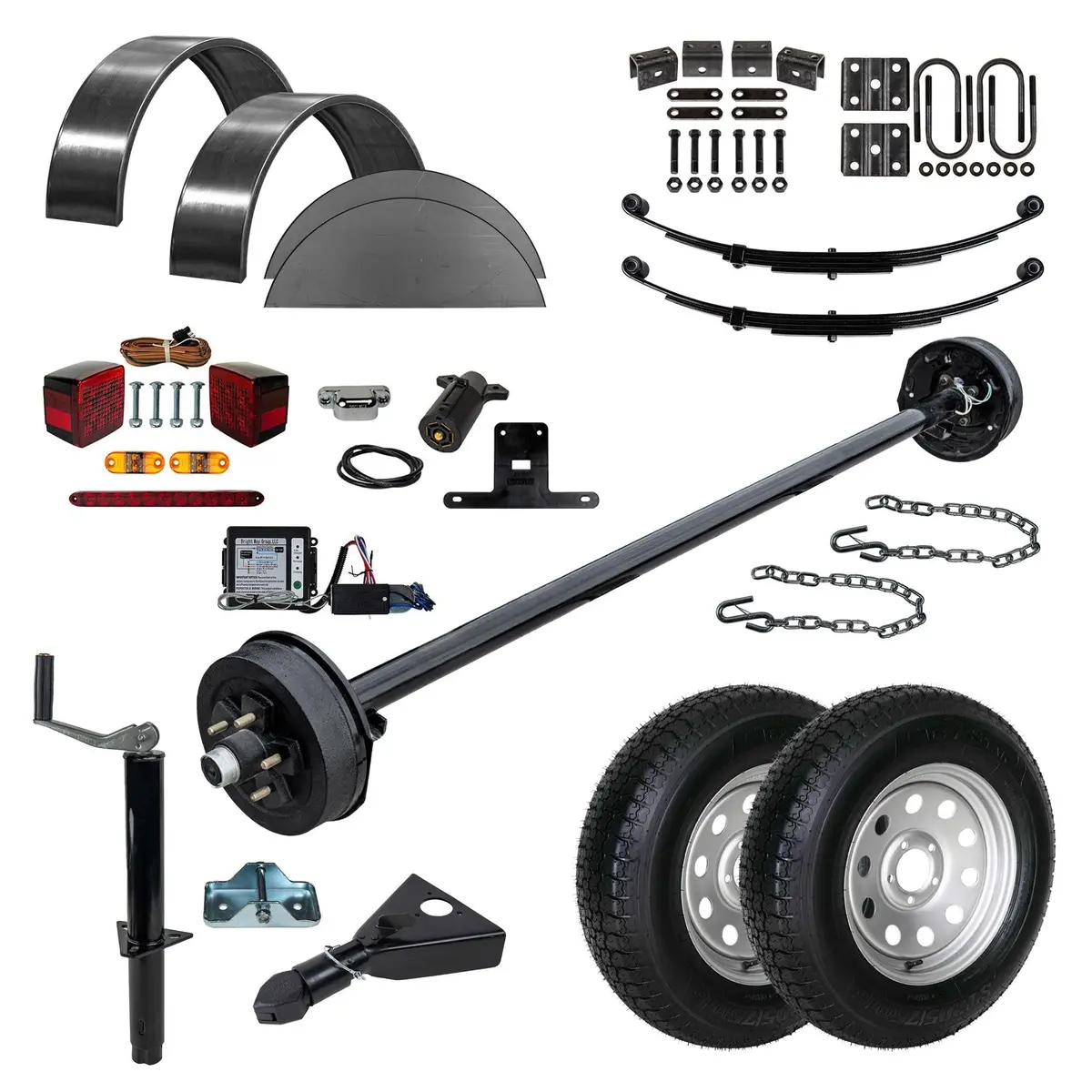3500 Lb Tk Single Axle Trailer Parts Kit - 3.5K Capacity Hd (Complete Original Series) 1