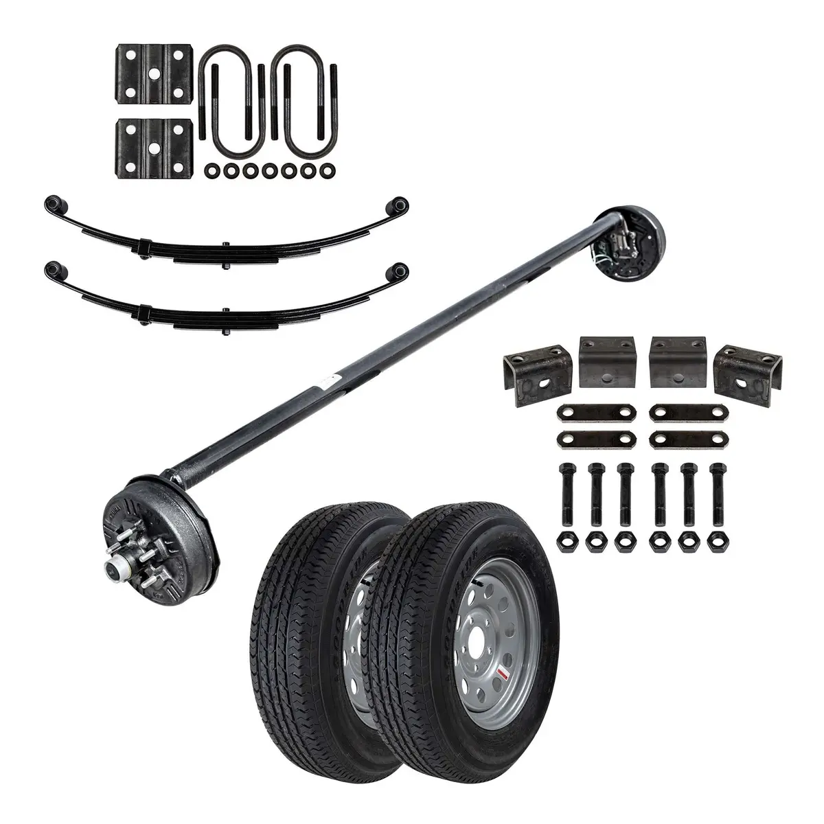 3500 Lb Heavy Duty Single Axle Tk Trailer Kit - 3.5K Capacity (Drop Original Series) 1