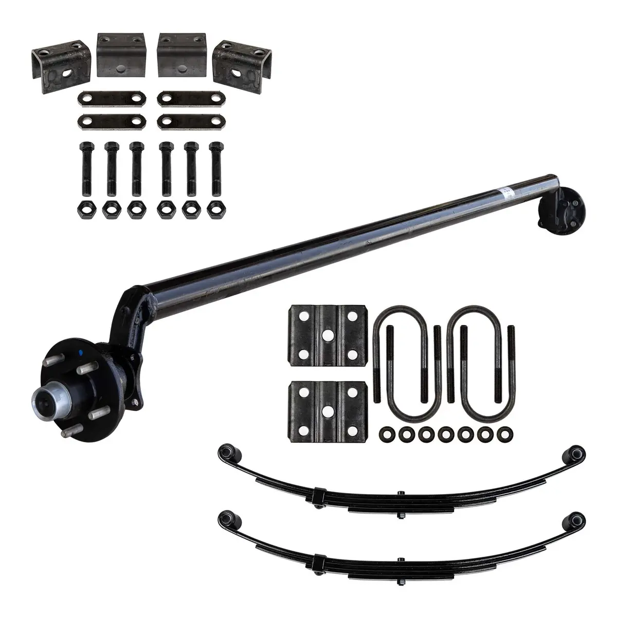 3.5K Tk Light Duty Single Axle Kit - 3500 Lb Capacity 5X4.5 (Drop Axle Series) 1