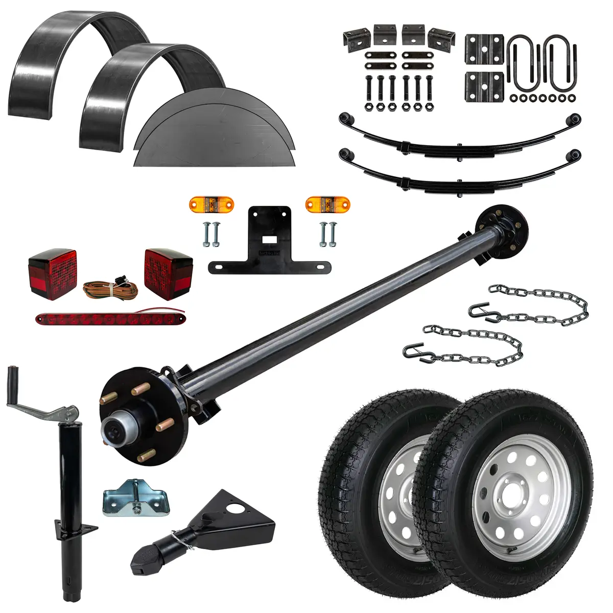 3500 Lb Tk Single Axle Trailer Parts Kit - 3.5K Capacity (Complete Original Series) 1