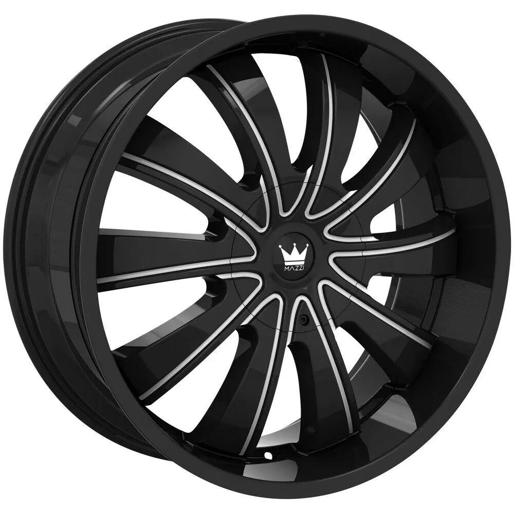 Mazzi Wheels 374 Rolla Black Milled Spoes 1