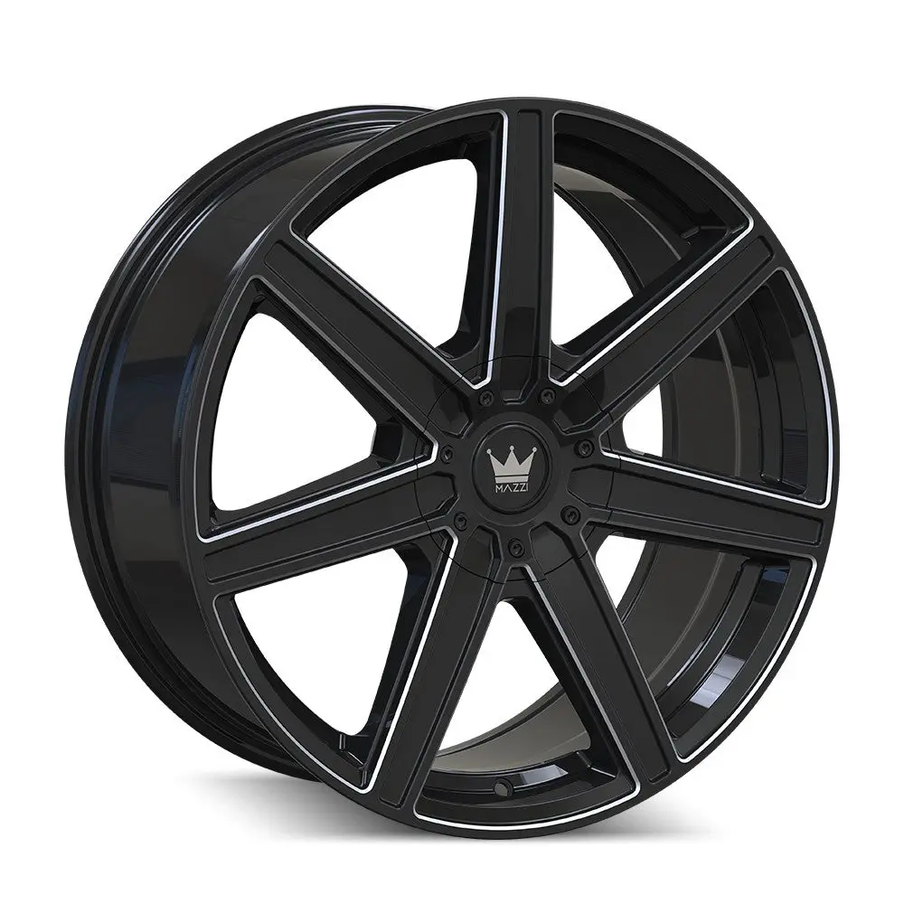 Mazzi Wheels 376 Laguna Black Milled 1