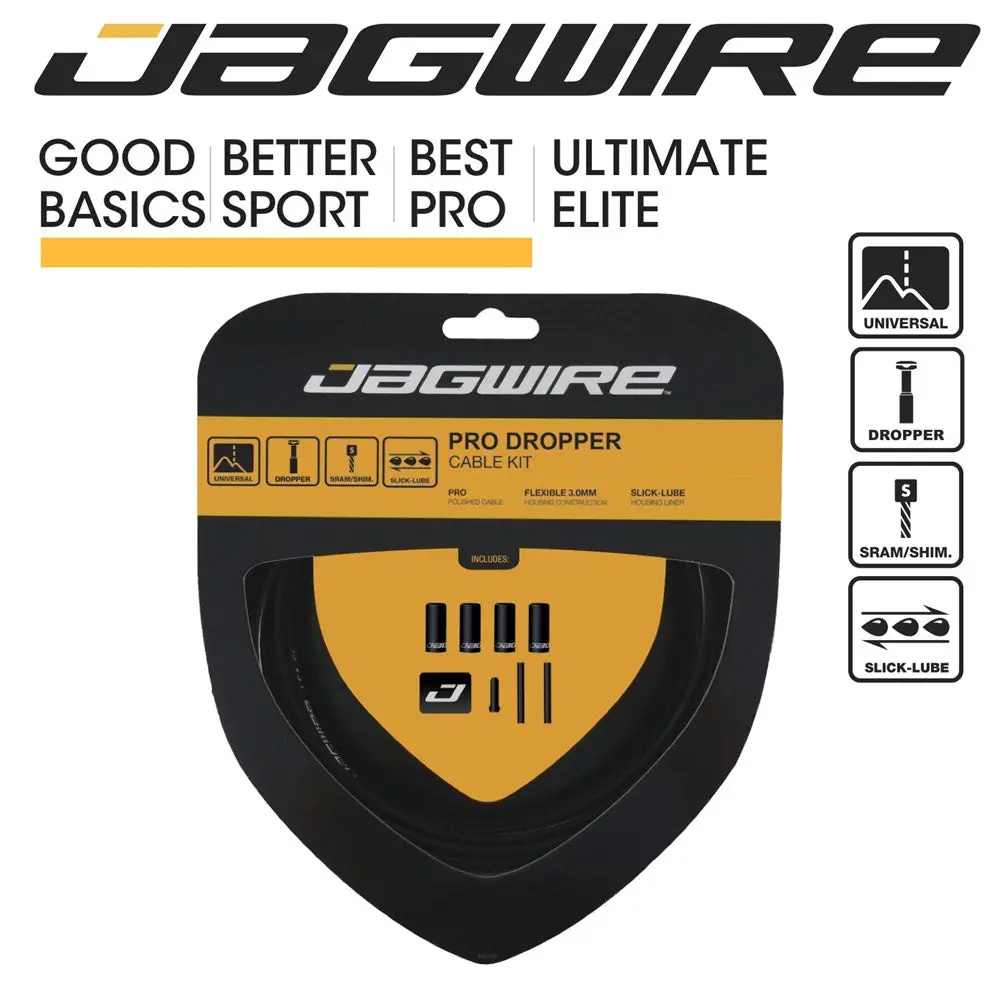 Jagwire Pro Dropper Post Cable Kit Lex Slick Lube 3.0Mm (Pck601) 1