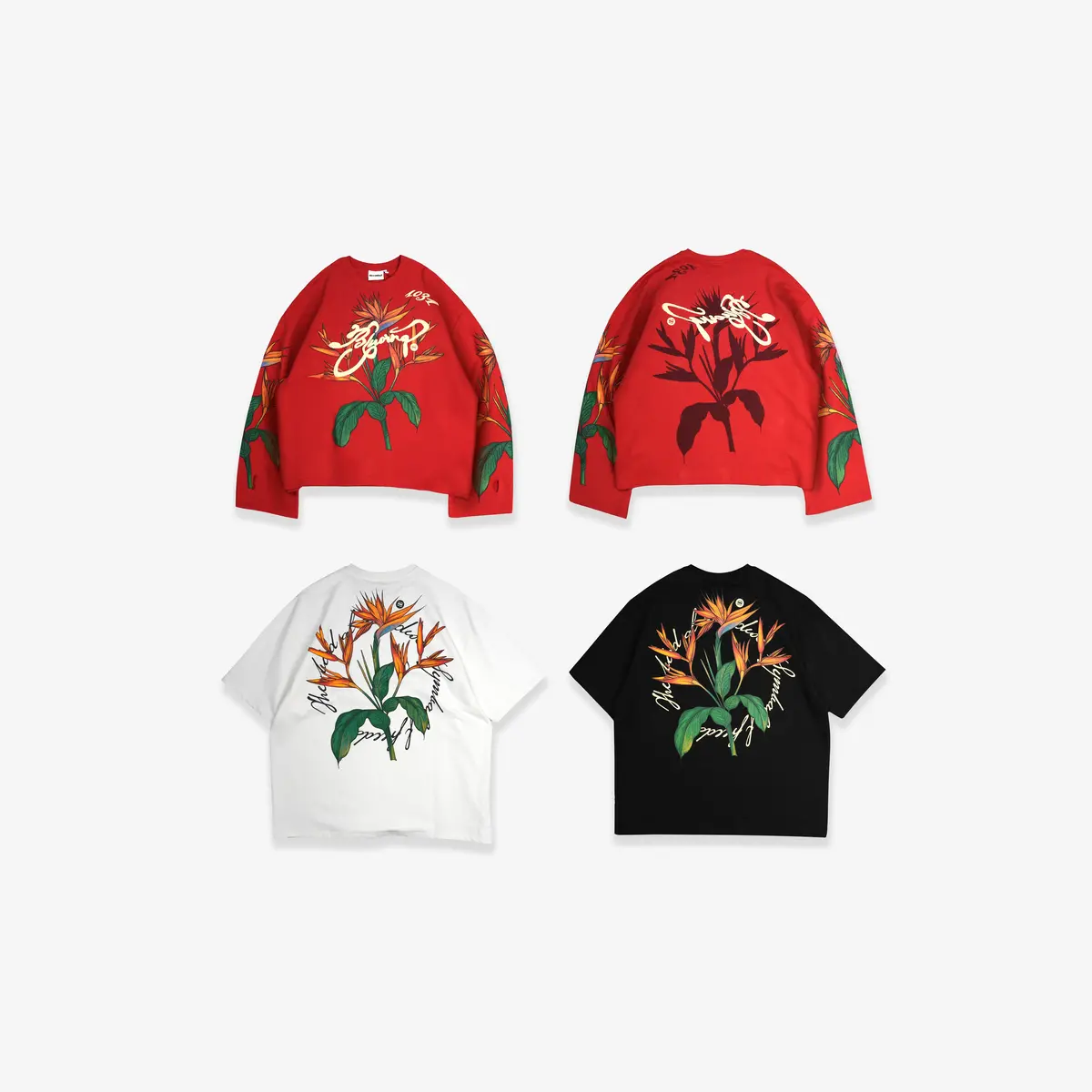White Birds Of Paradise T-Shirt 5