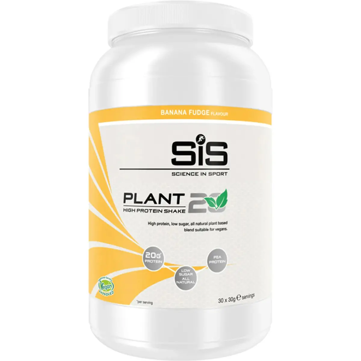 Science In Sport Plant20 Protein Powder Tub 900G - Banana Fudge 1