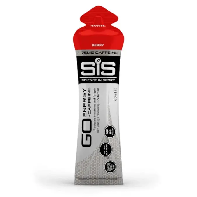 Science In Sport Go Energy + Caffeine Gel 60Ml - Berry 1