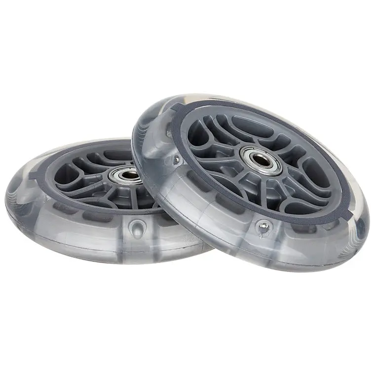 Globber 121Mm Light Up Scooter Wheel Set White 1