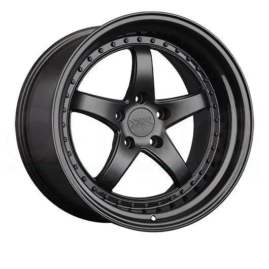 Xxr Wheels 565 Flat Black Gloss Black Lip 1