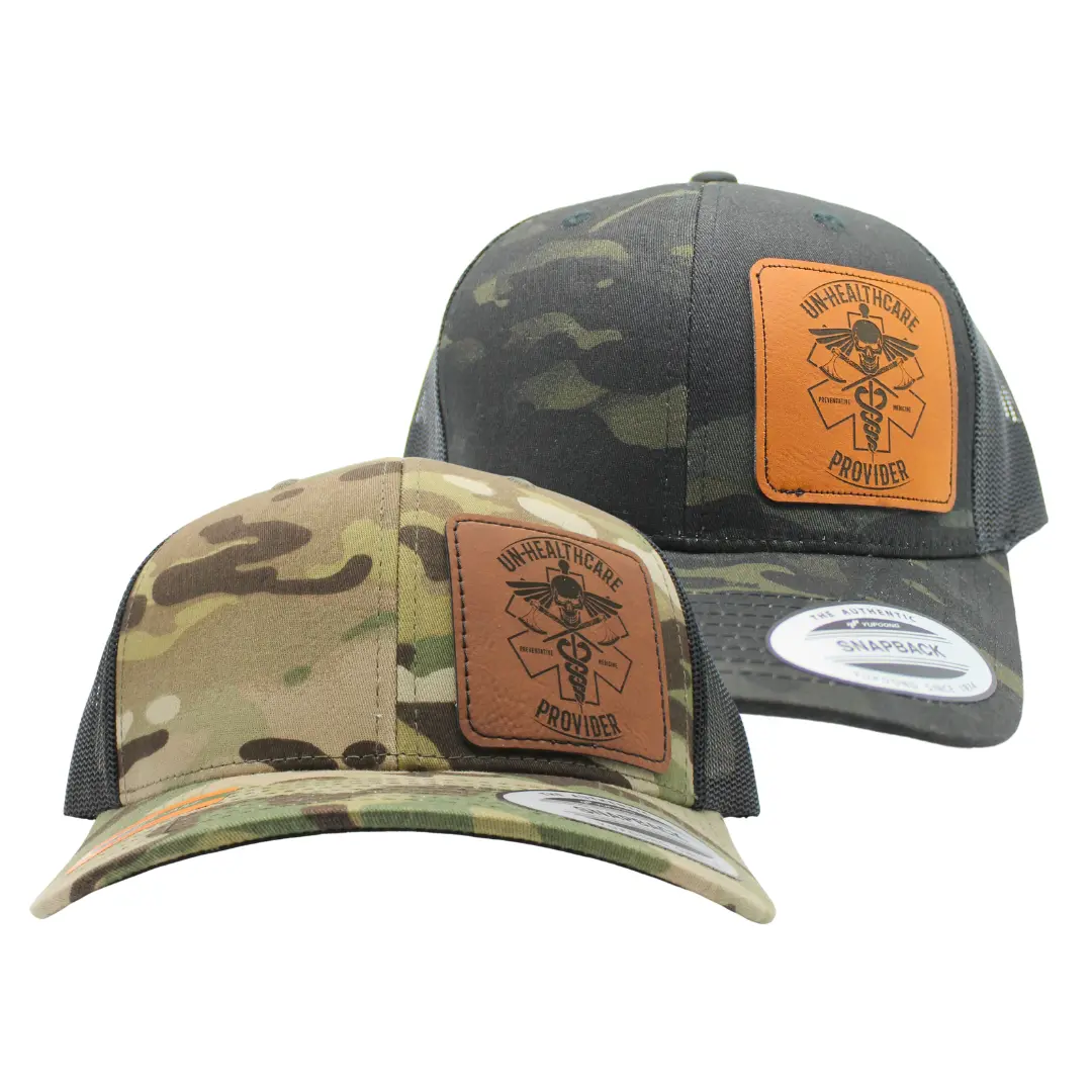 Un-Healthcare Leather Patch Hat 1