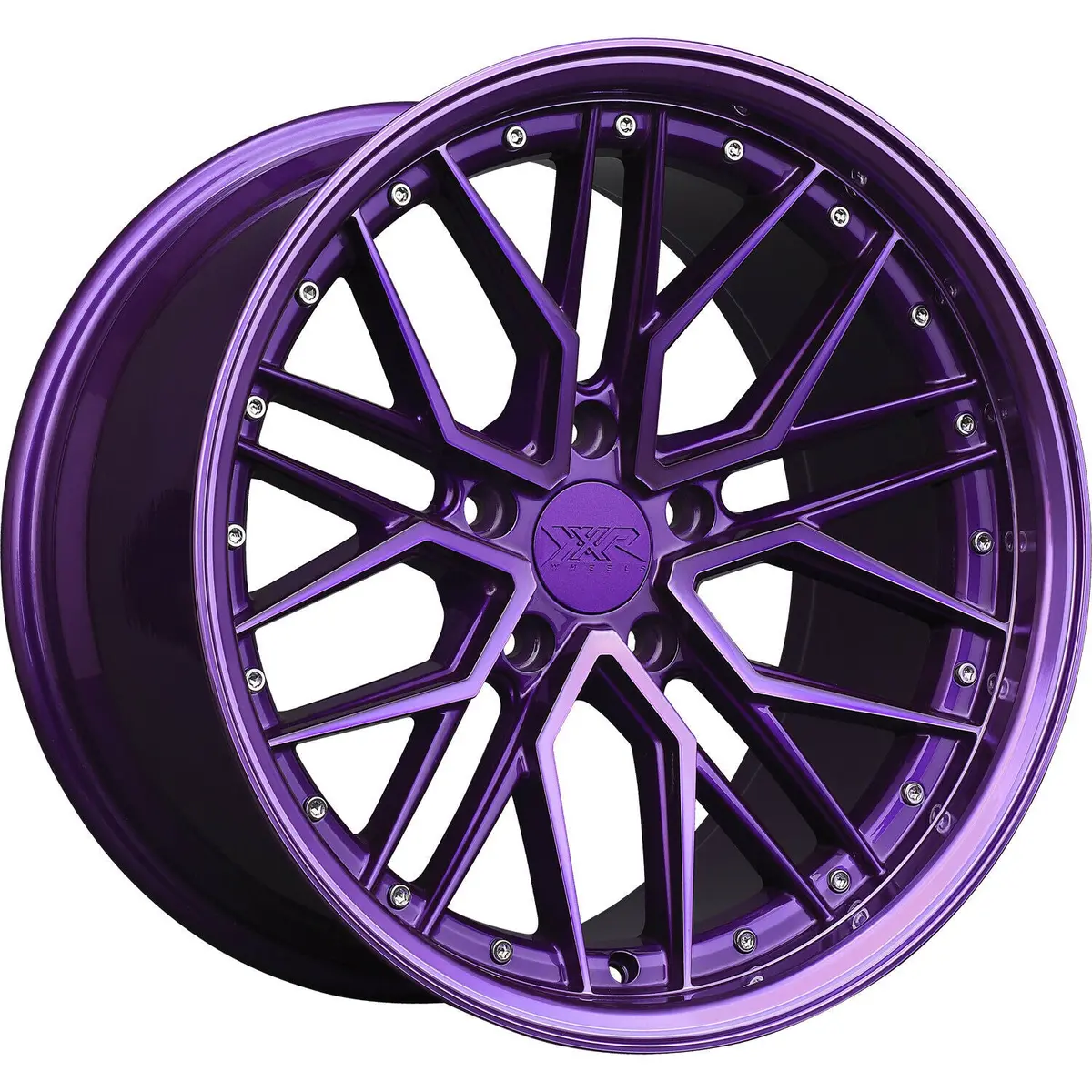 Xxr Wheels 571 Diamond Cut Purple 1