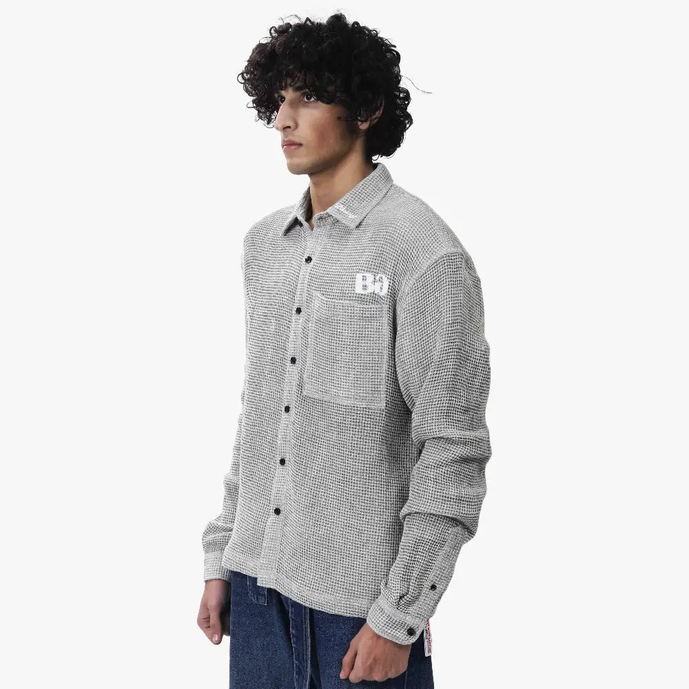 Marble Grey Waffle Shirt 4