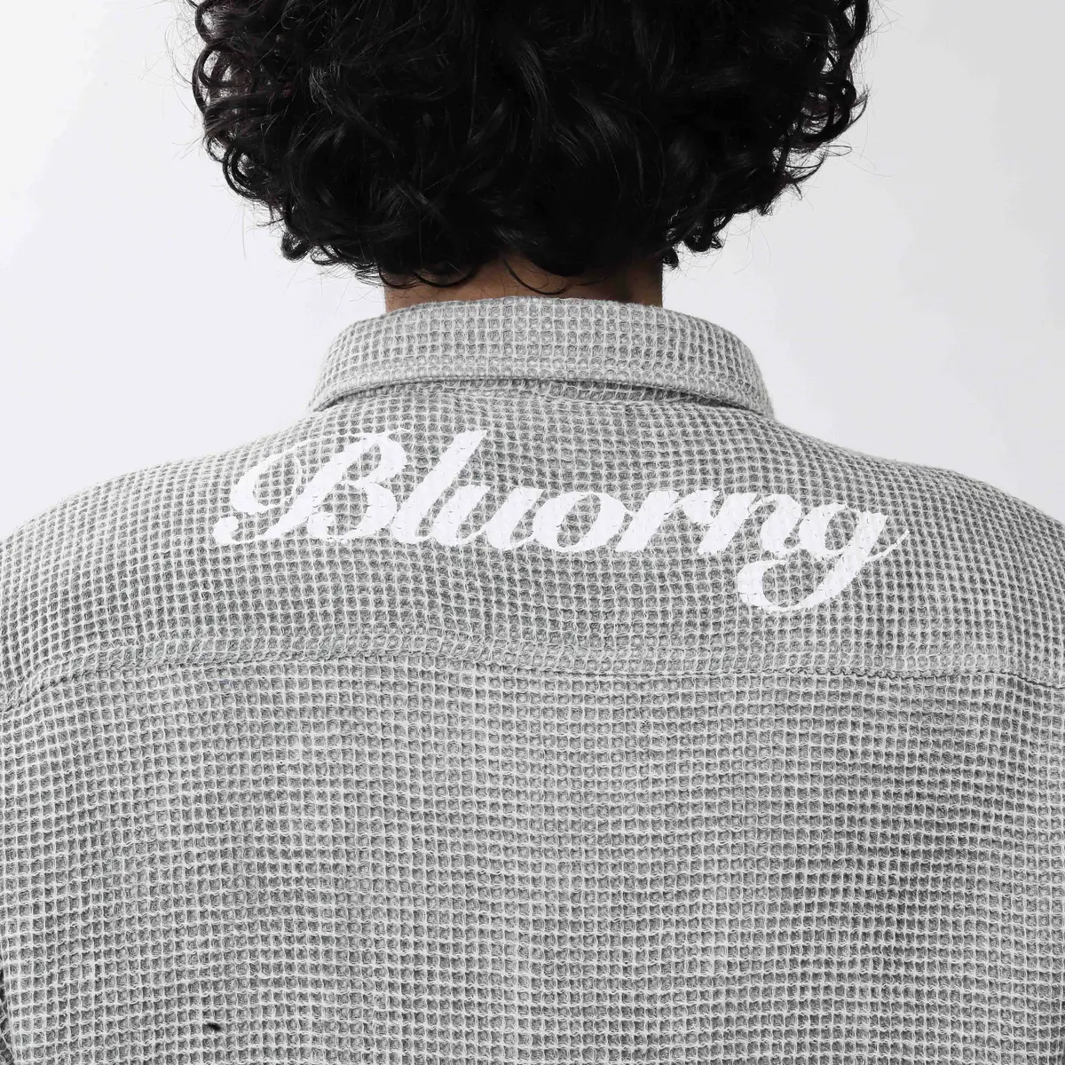 Marble Grey Waffle Shirt 8