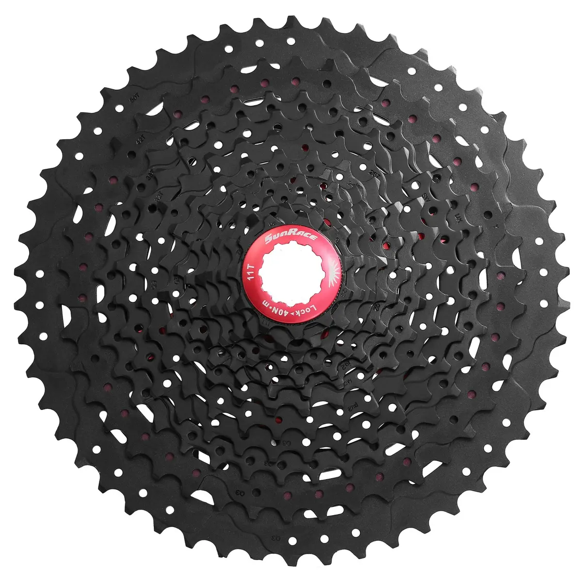 Cassette 12 Speed 11-50 Sunrace Mz90 Black Chrome 1