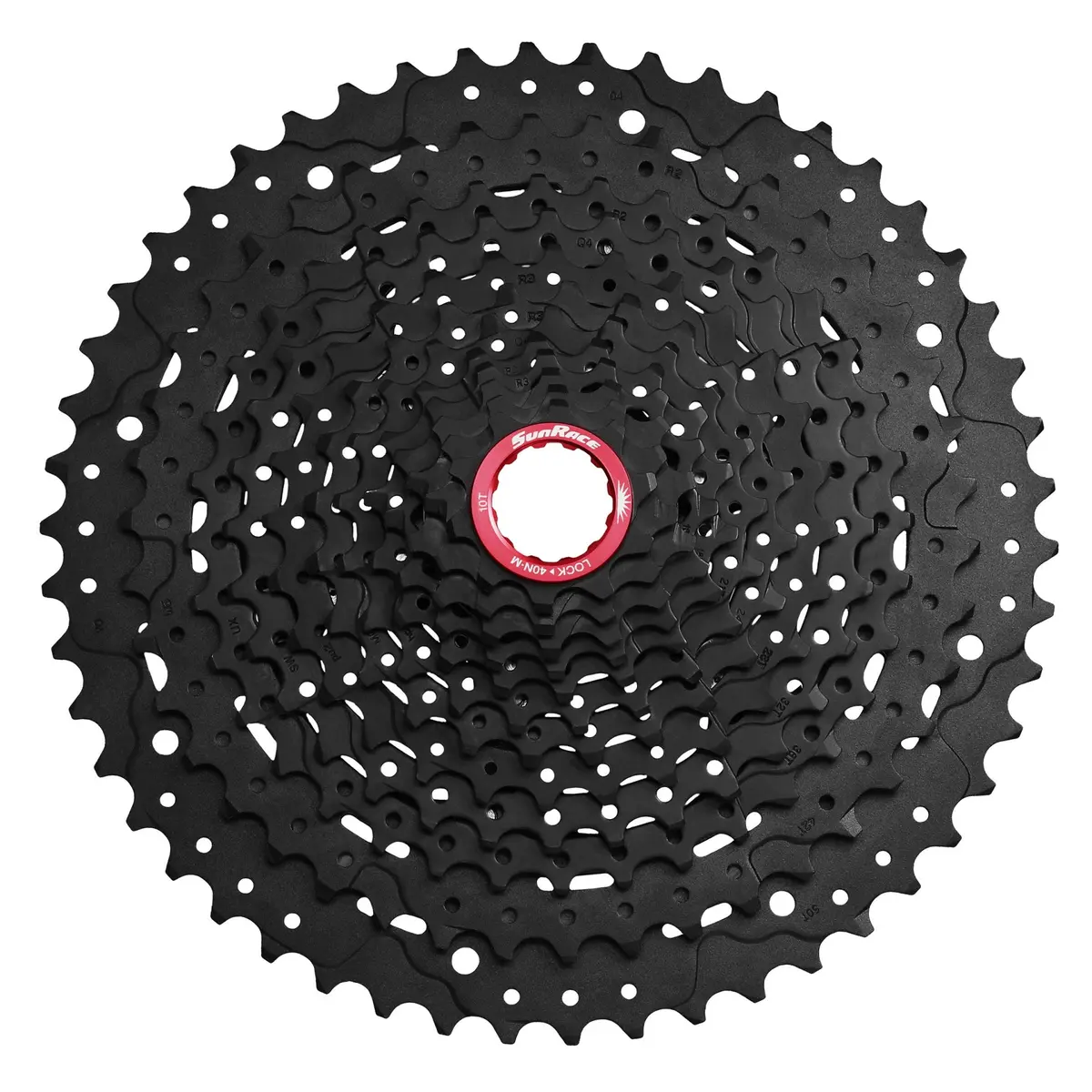 Cassette 12 Speed 10-50 Sunrace Mz91x For Sram Xd Driver - Black Chrome 1