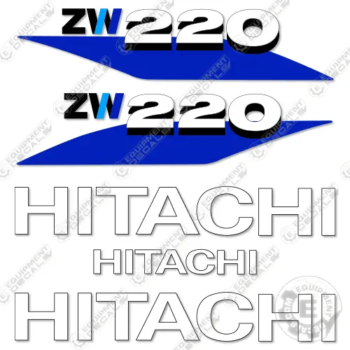 Fits Hitachi Zw220-6 Decal Kit Wheel Loader 1