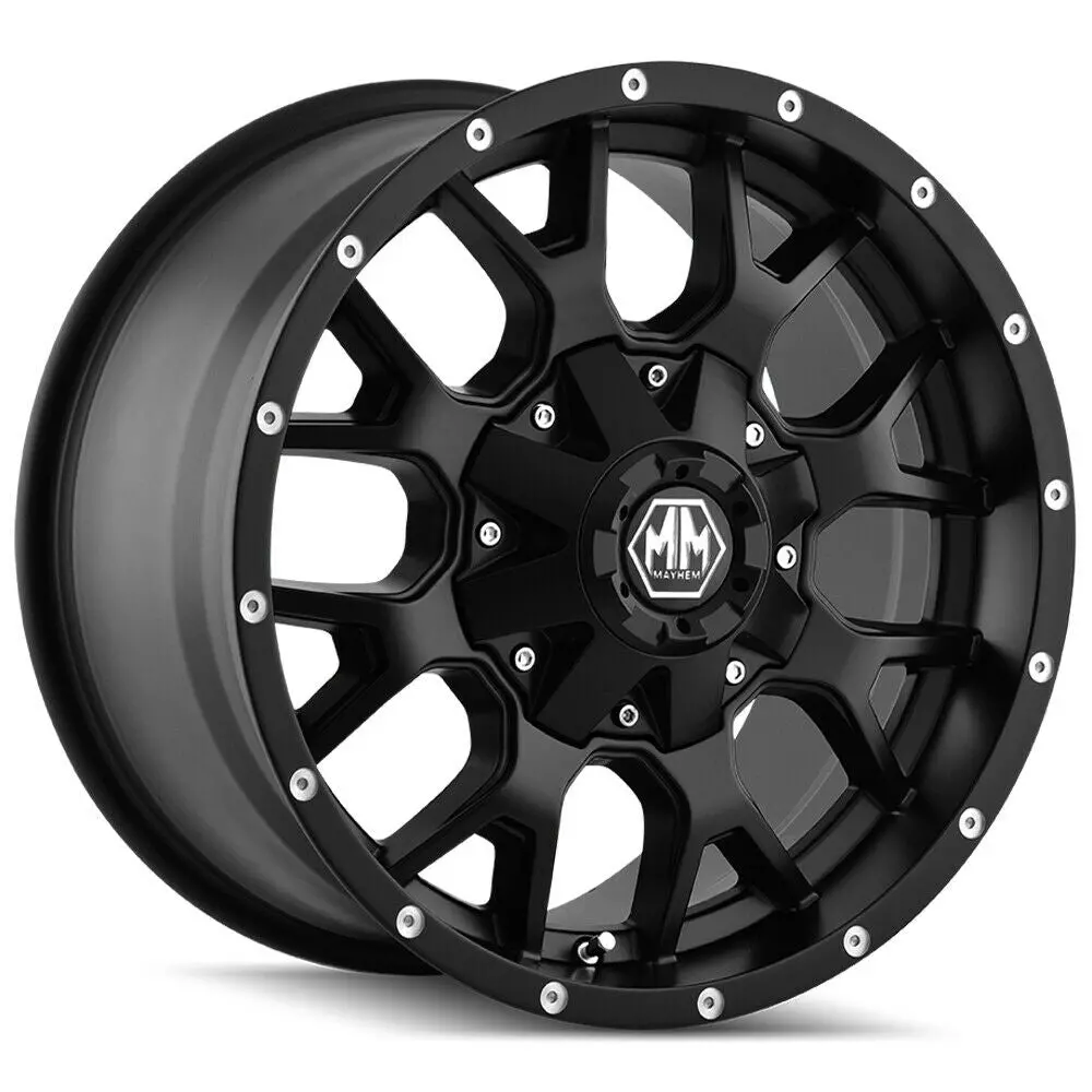 Mayhem Wheels 8015 Warrior Matte Black 1