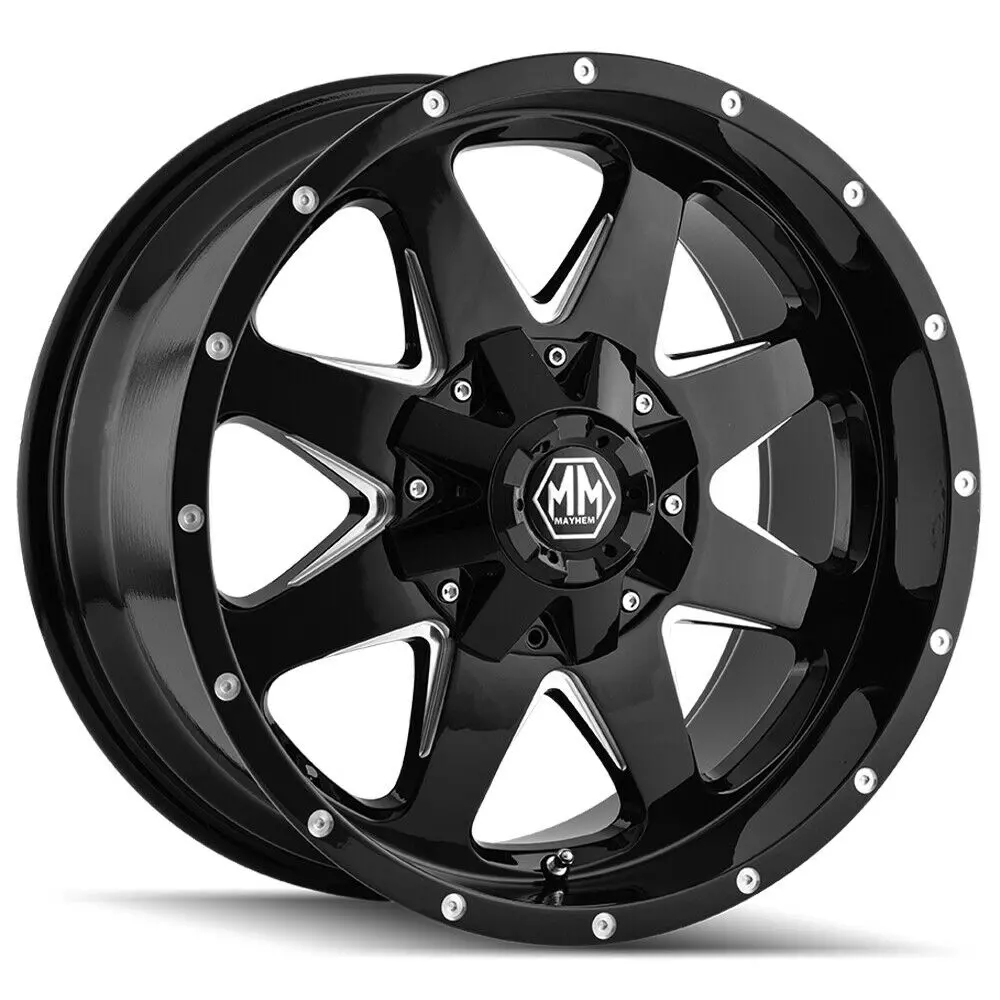 Mayhem Wheels 8040 Tank Black Milled 1