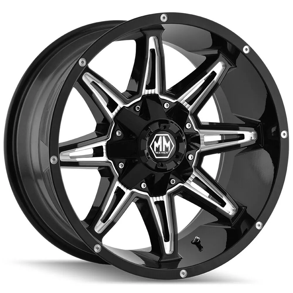 Mayhem Wheels 8090 Rampage Black Milled 1