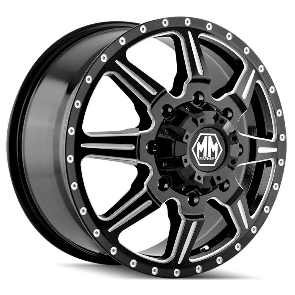 Mayhem Wheels 8101 Monstir Front Black Milled 1
