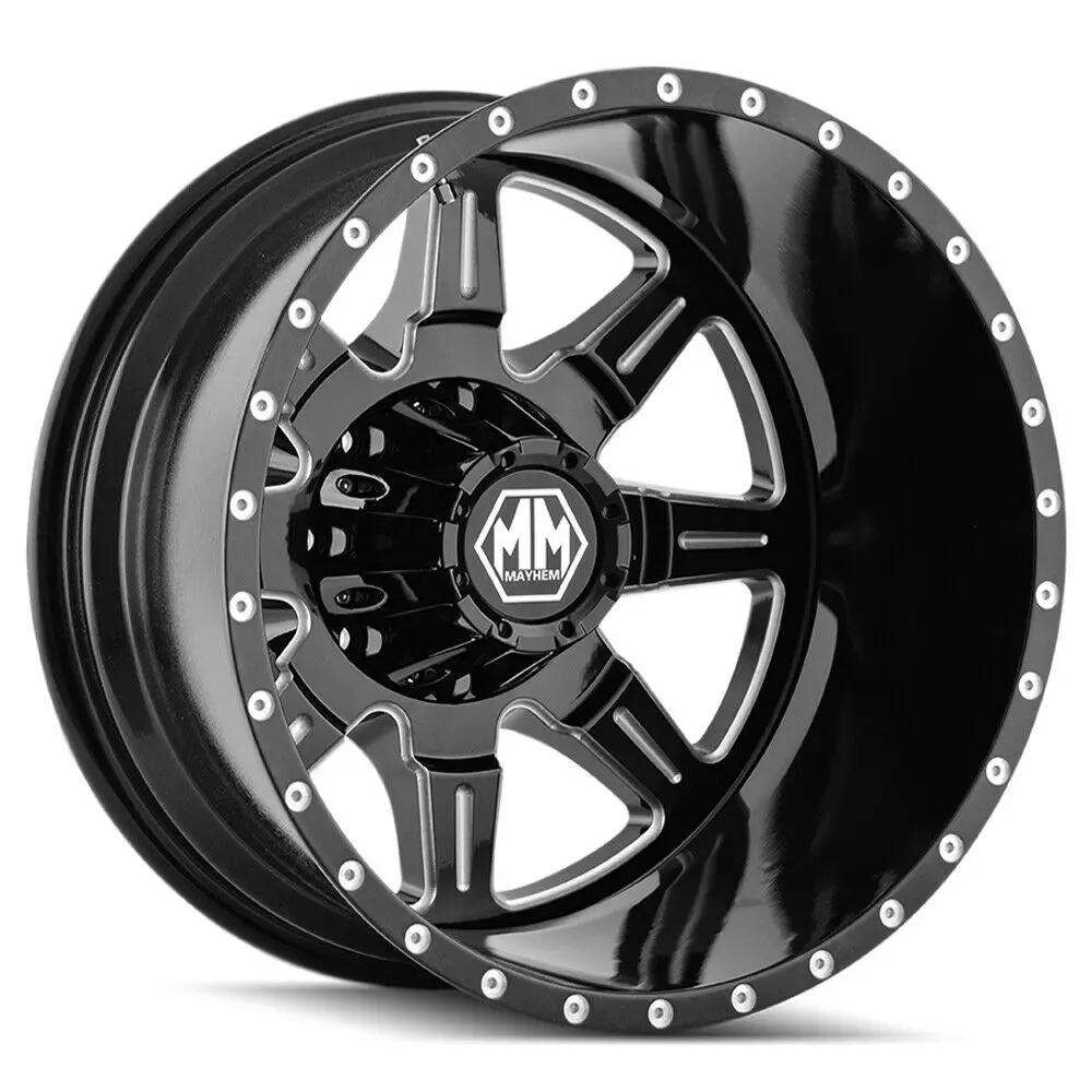 Mayhem Wheels 8101 Monstir Rear Black Milled 1