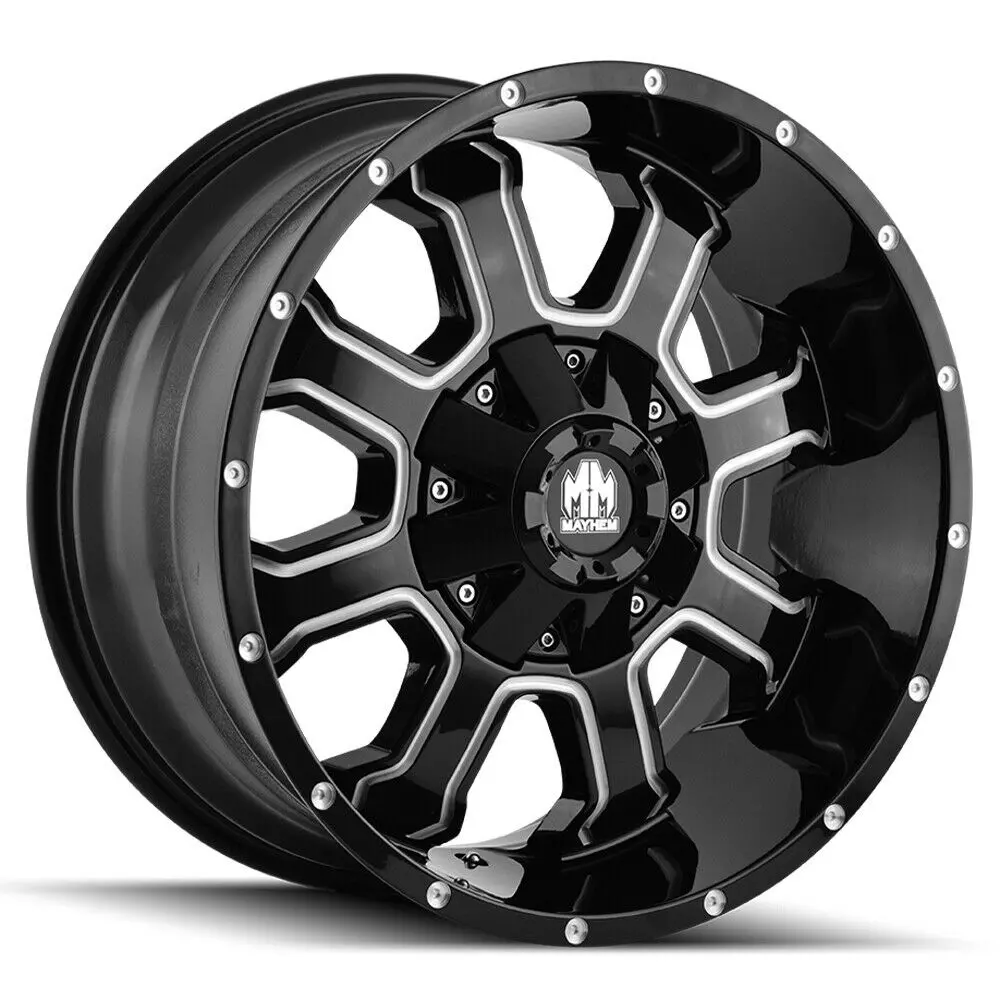 Mayhem Wheels 8103 Fierce Black Milled 1