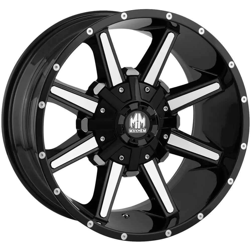 Mayhem Wheels 8104 Arsenal Black Machined 1