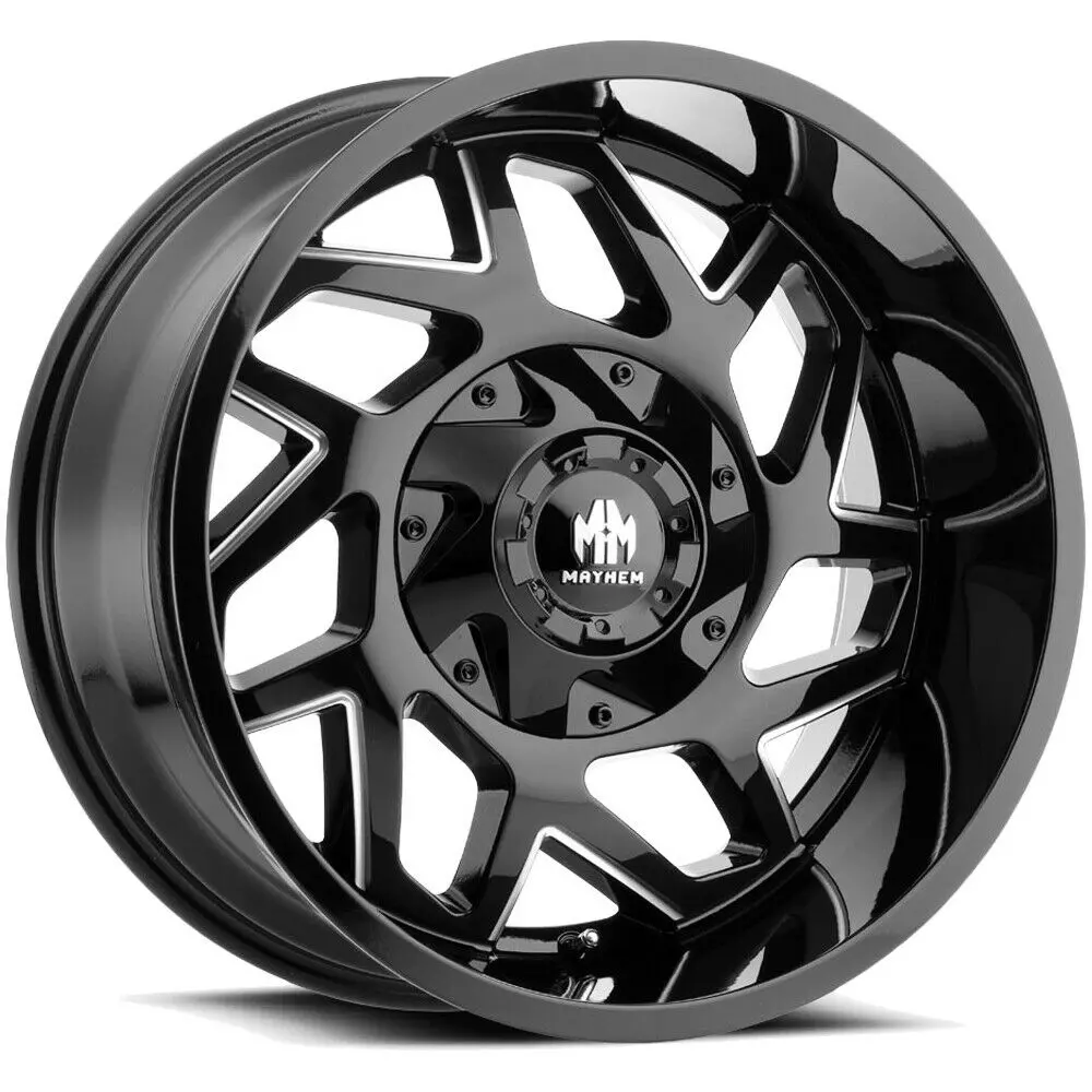 Mayhem Wheels 8106 Hatchet Black Milled 1