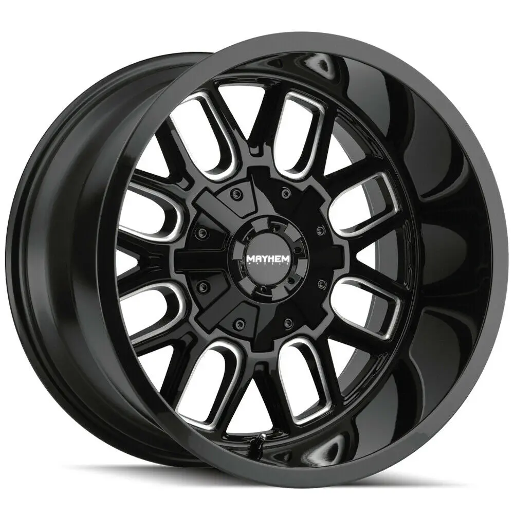 Mayhem Wheels 8107 Cogent Black Milled 1