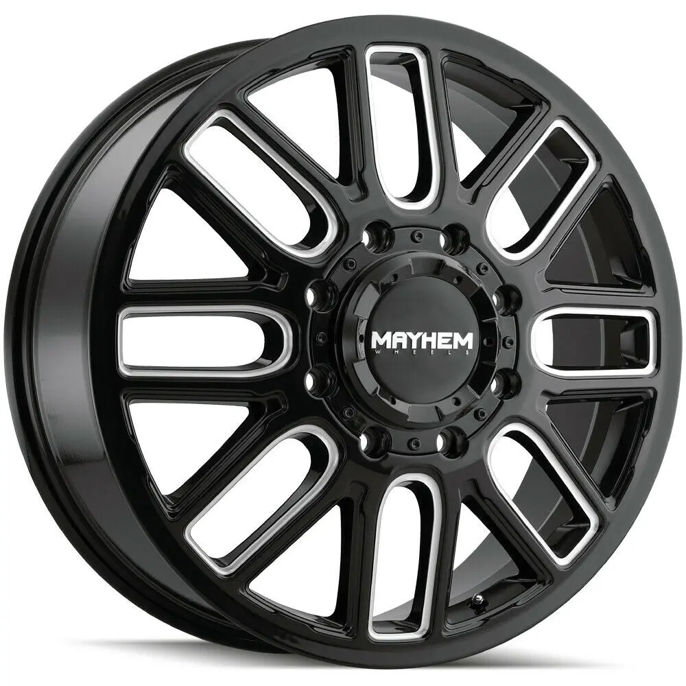 Mayhem Wheels 8107D Cogent Dually Black Milled 1