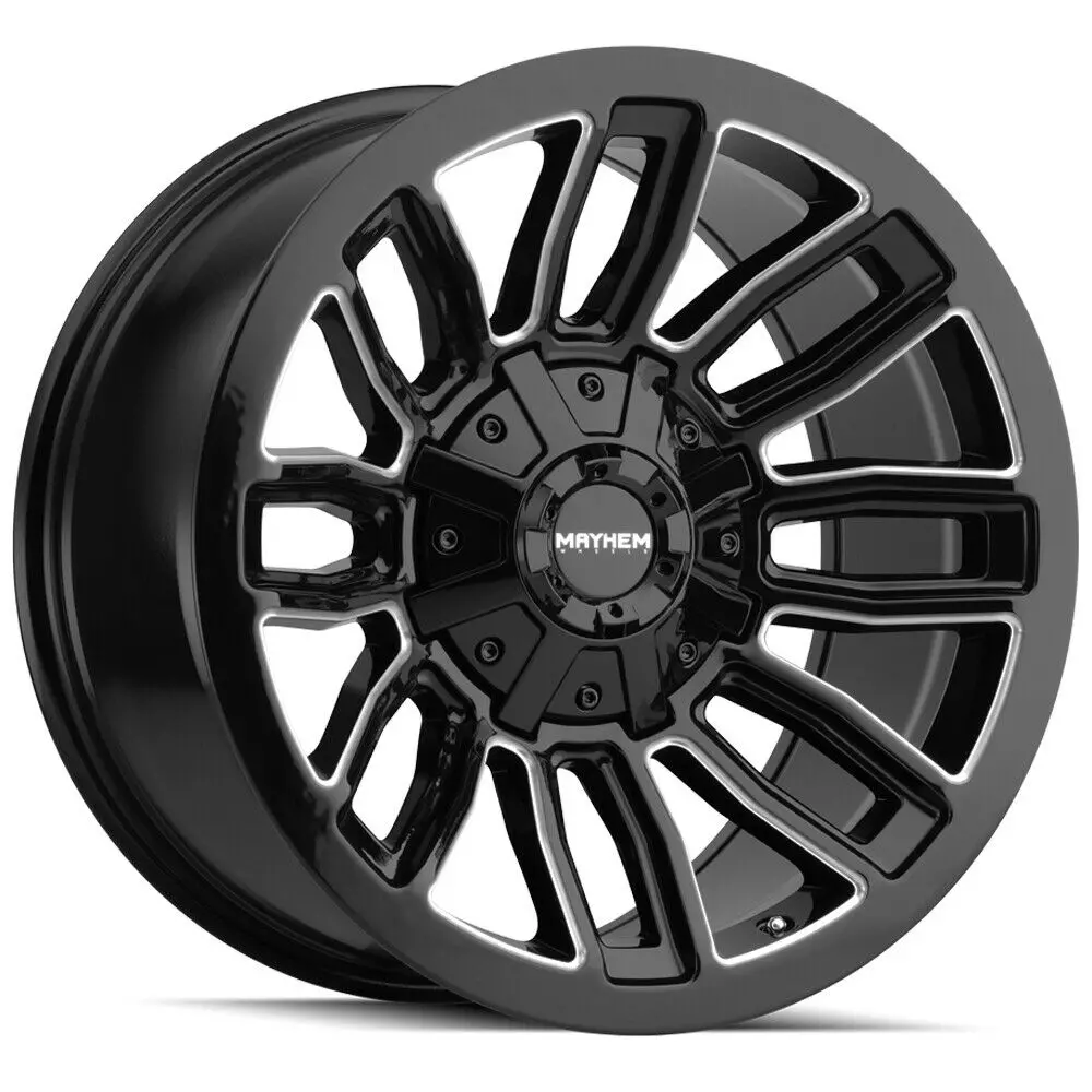 Mayhem Wheels 8108 Decoy Black Milled 1