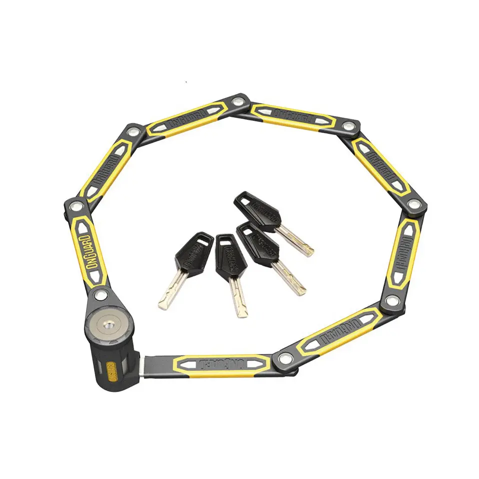 Onguard K9 8114 Heavy Duty Link Plate Key Folding Lock 112.5Cm 1