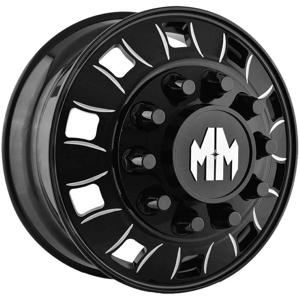 Mayhem Wheels 8180 Bigrig Front Black Milled 1