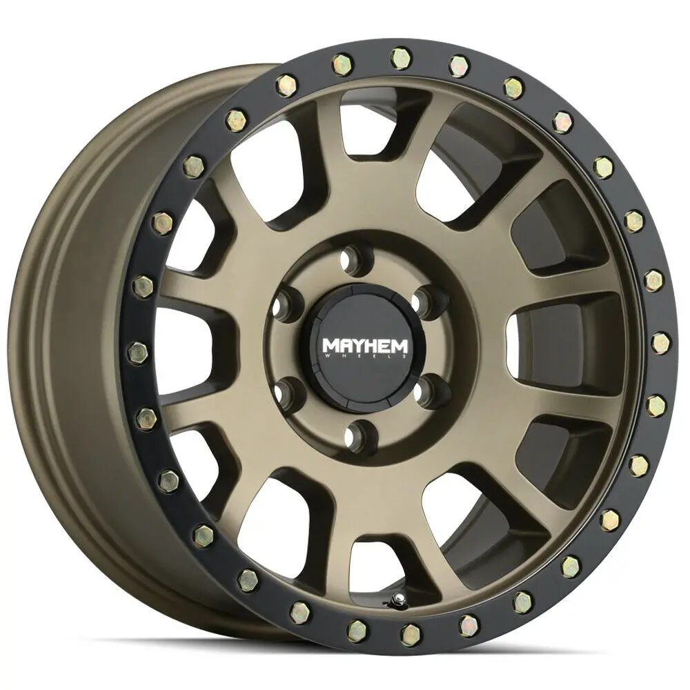 Mayhem Wheels 8302 Scout Gold Black 1