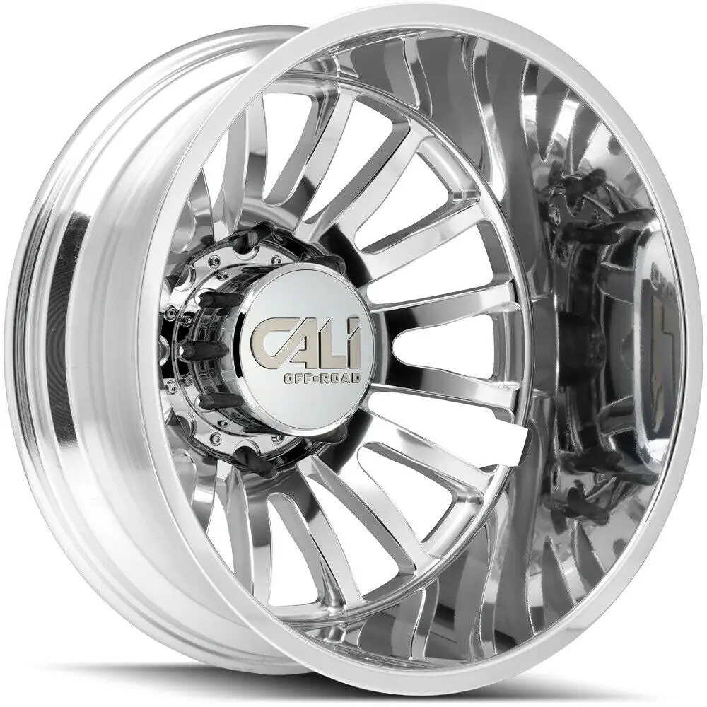 Cali Off-Road Wheels 9110D Summit Dually Polished Milled 2