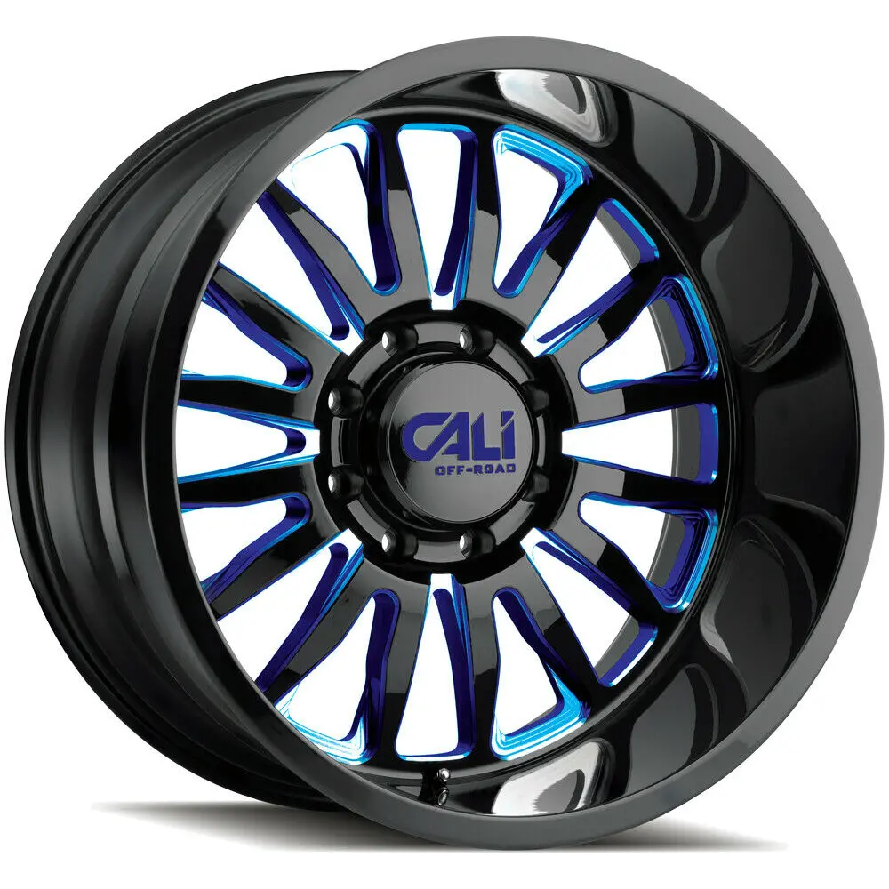 Cali Off-Road Wheels 9110 Summit Black Blue 1