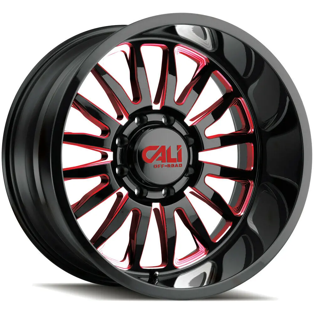 Cali Off-Road Wheels 9110 Summit Black Red 1