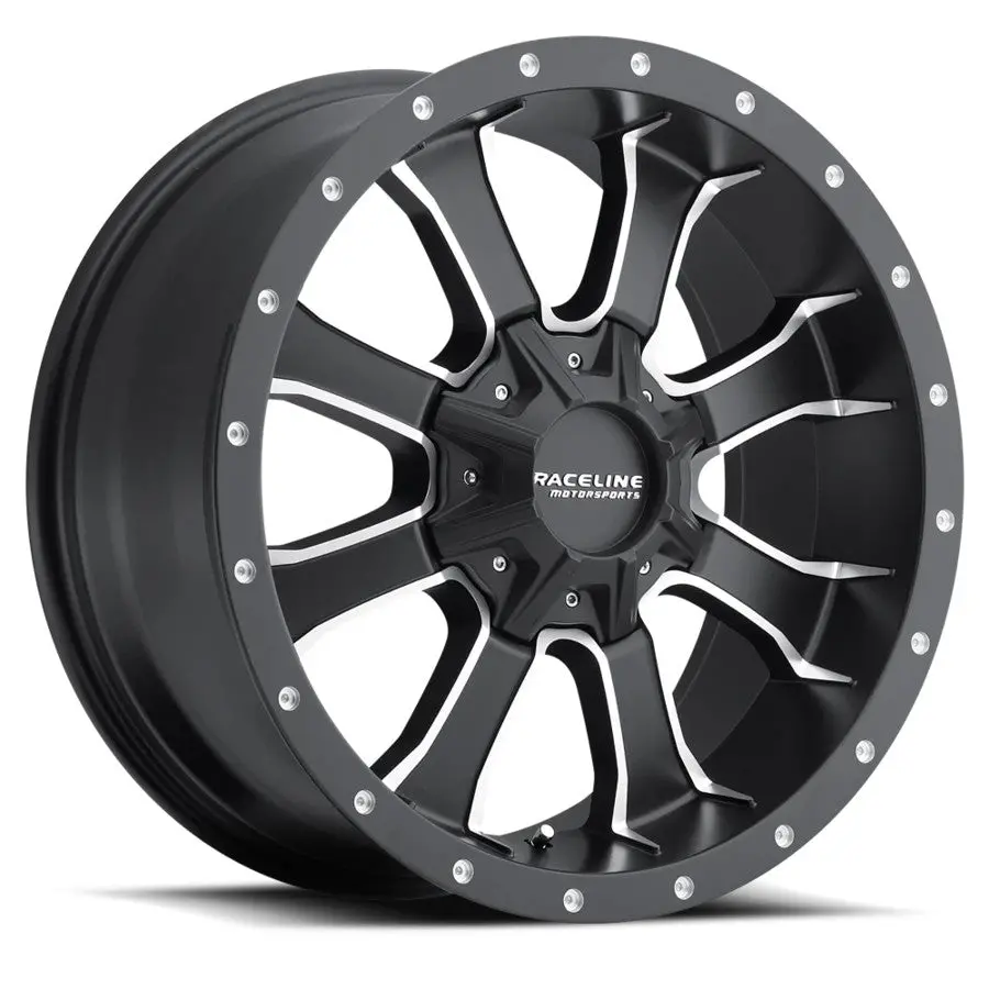 Raceline Wheels 927 Mamba Trailer Black Milled 2