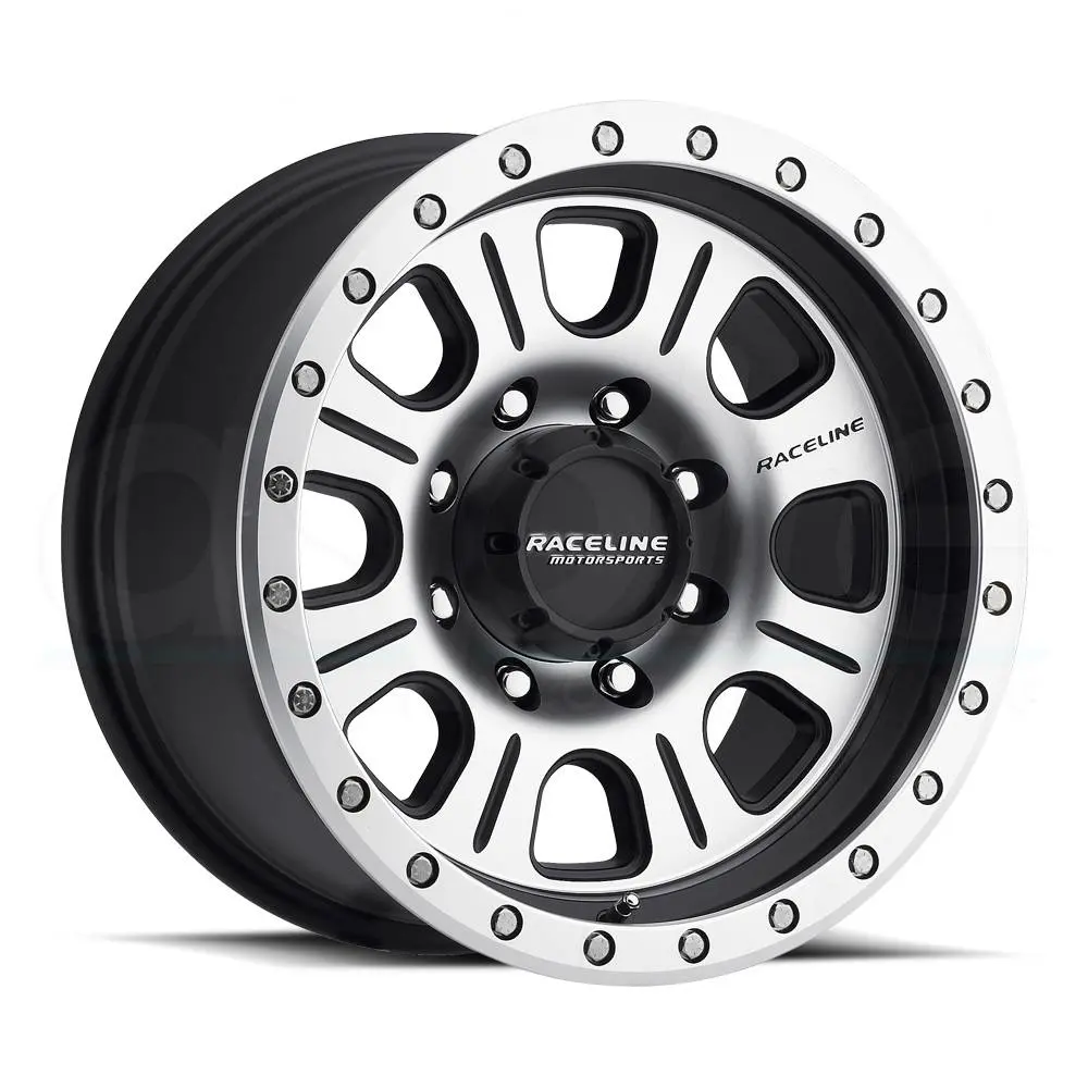 Raceline Wheels 928M Street Lock Monster Machined Black 1