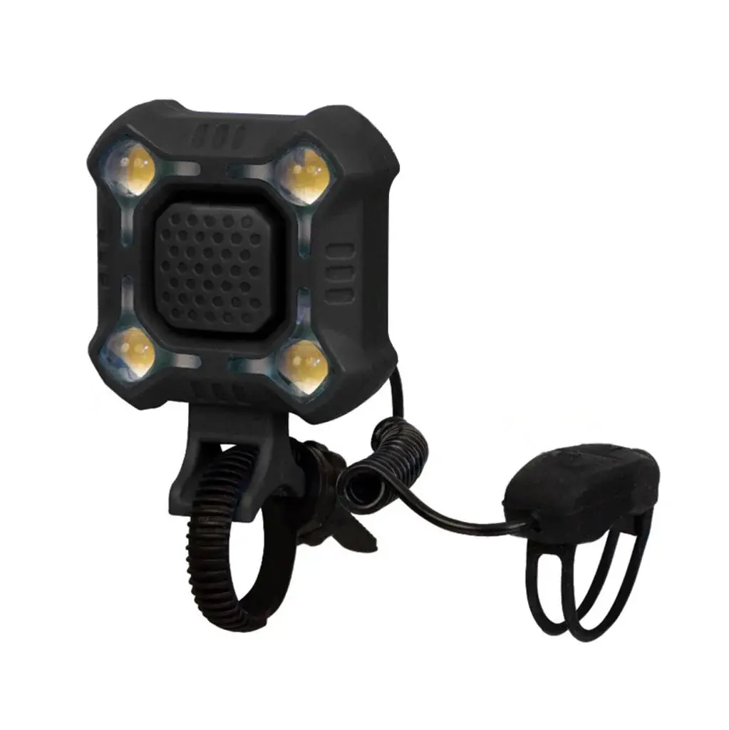 Azur Quad 300Lm Usb Front Light With Siren 1
