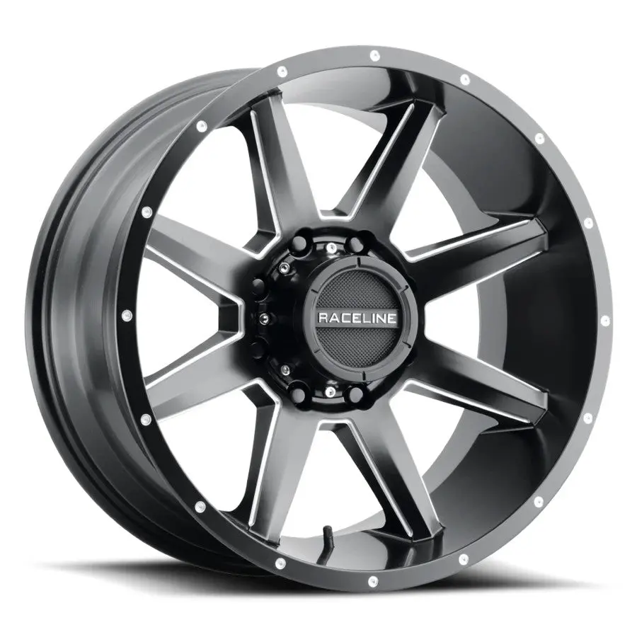 Raceline Wheels 954 Stryker Black Milled 1