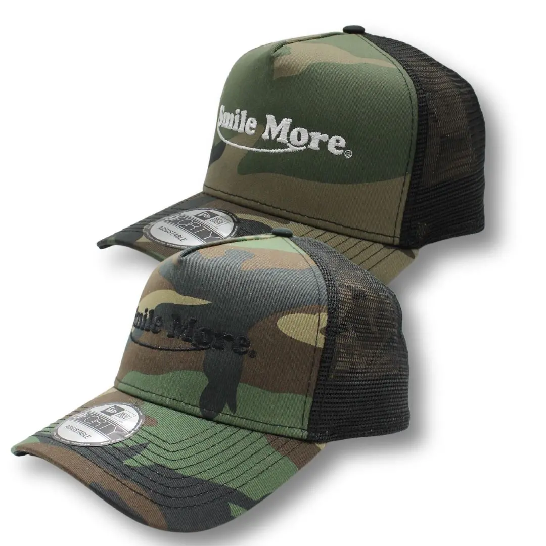 Smile More Camo Hat 1