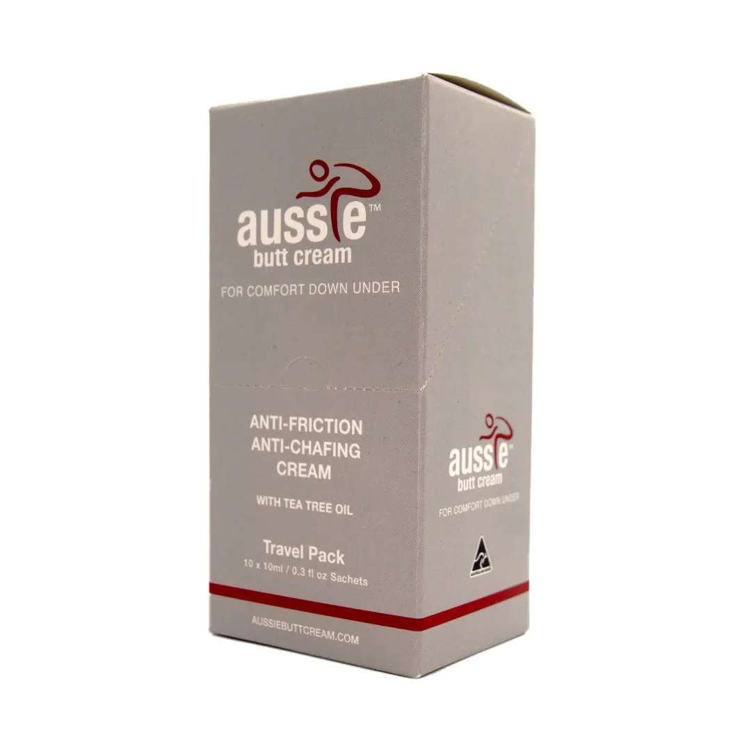 Aussie Butt Cream Chamois Cream Travel Pack 10X10ml 1