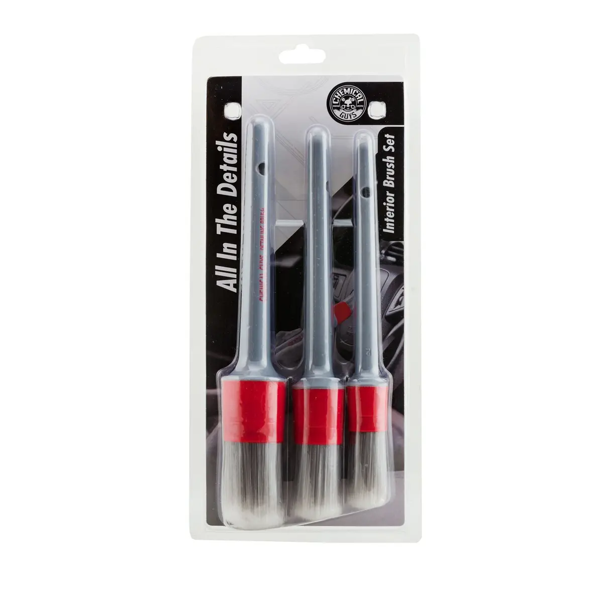 All In The Details Interior Detailing Brushes (3 Pack) 1