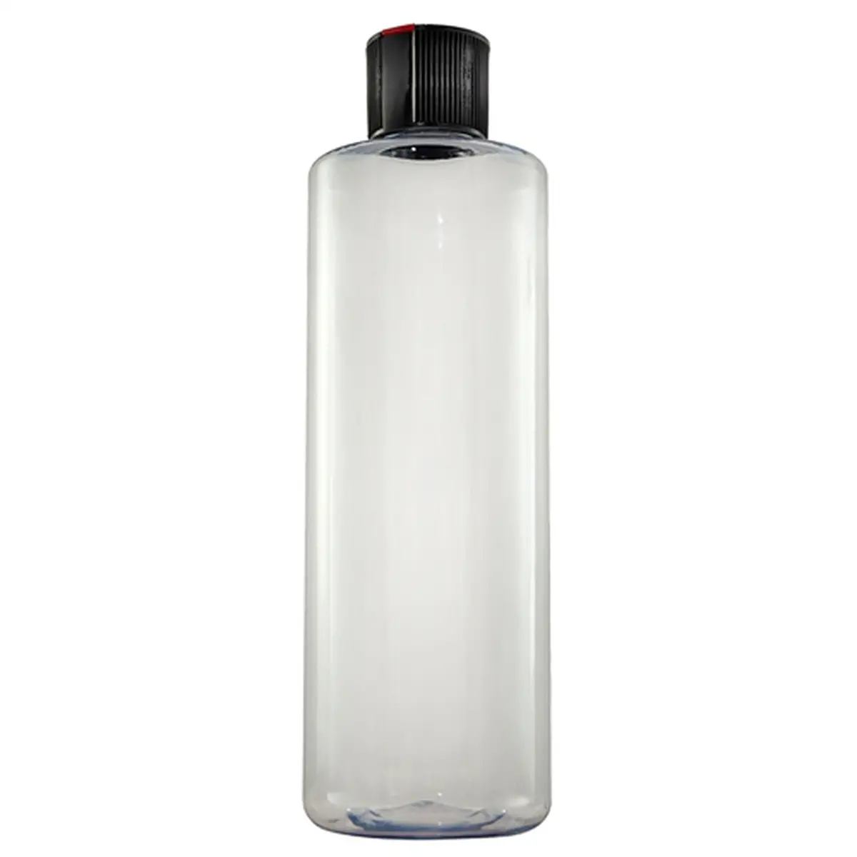 Clear Secondary Bottle W/ Black Spout 1