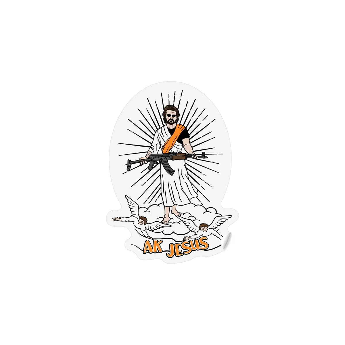 Ak Jesus Sticker 1
