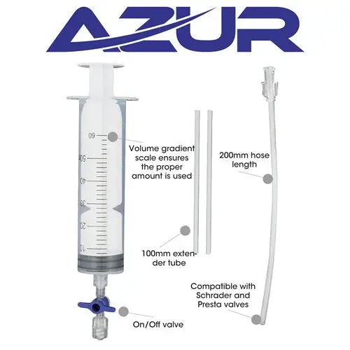Tool Tyre Sealant Syringe Azur 60Ml 1