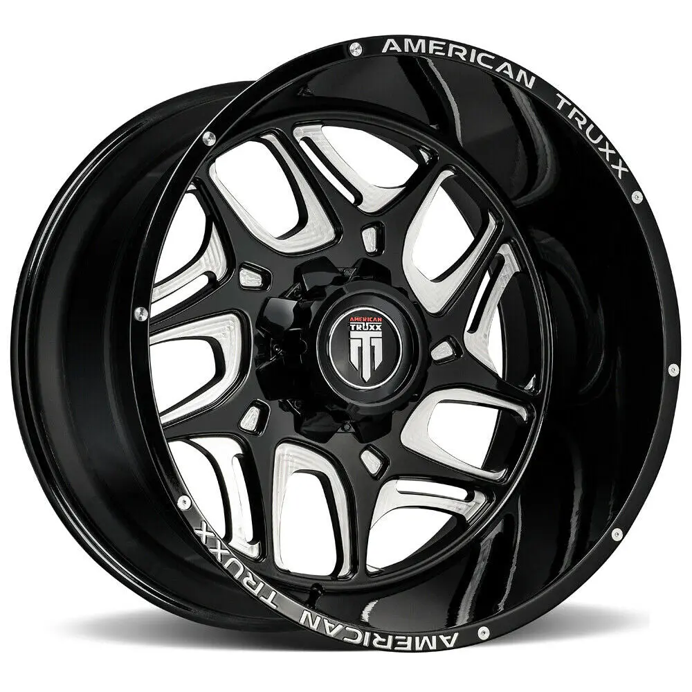 American Truxx Wheels At1900 Sweep Black Milled 1