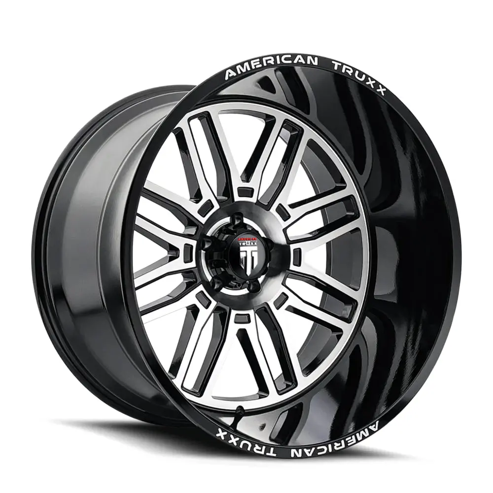 American Truxx Wheels At1915 Restless Black Machined 1